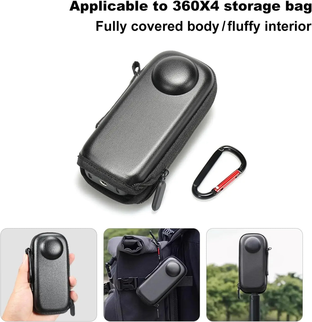 Insta360 X4 Accessories Kit – Silicone Case, Lens Guards & Bag Camera Accessories Kit Zpaxo