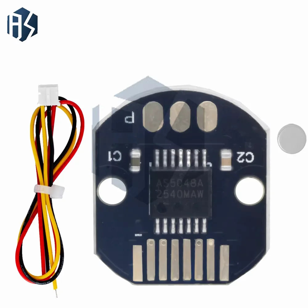 14Bit AS5048A Magnetic Rotary Encoder Module, SPI PWM Magnetic Angle Position Detection Sensor Board Zpaxo