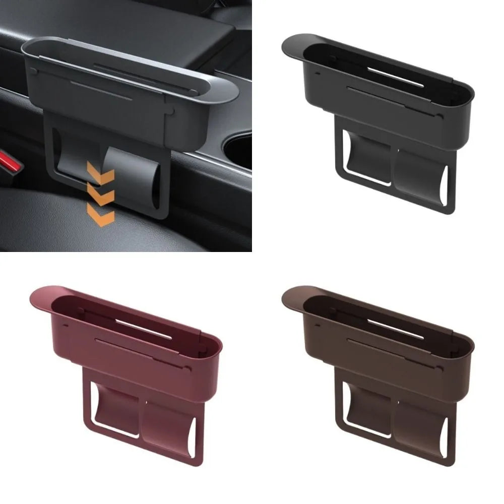 1/2pcs Retractable Car Seat Gap Storage Box Scalable Practical Car Seat Gap Filler Phone Key Organizer Large Capacity Zpaxo