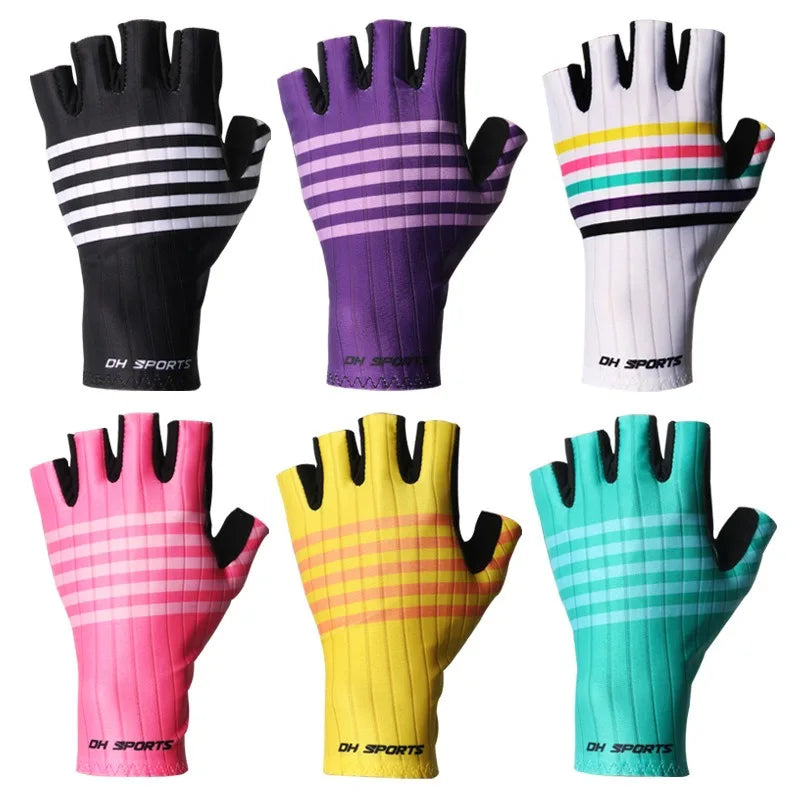 Cycling Gloves Half Finger Summer Style Bicycle Short Finger Gloves Breathable Fishing Fitness Outdoor Can Both Men and Women Zpaxo