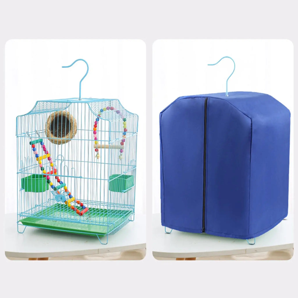 Bird Cage Cover Warm Windproof Zippered Parrot Lovebirds Budgies