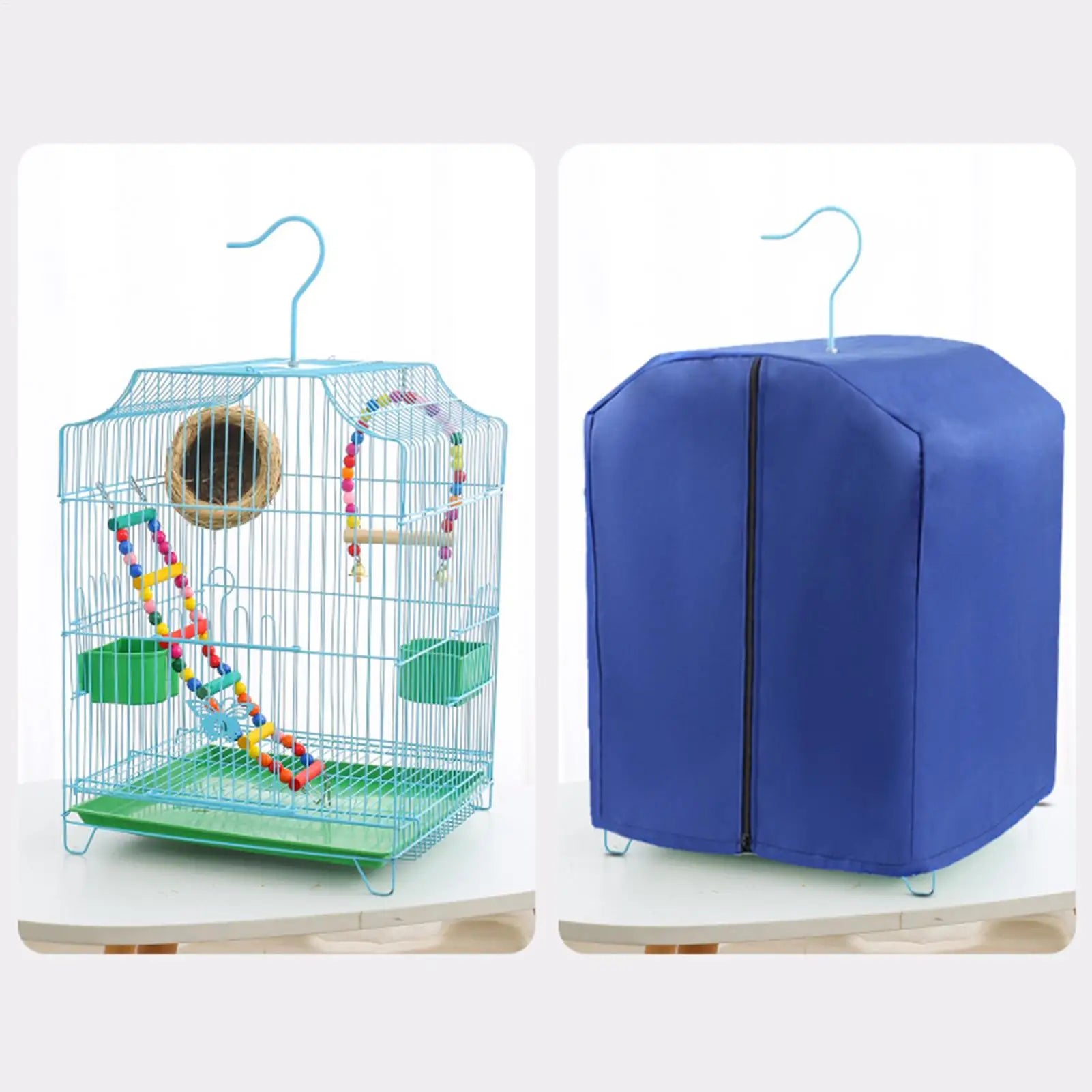 Bird Cage Cover Warm Windproof Zippered Parrot Lovebirds Budgies