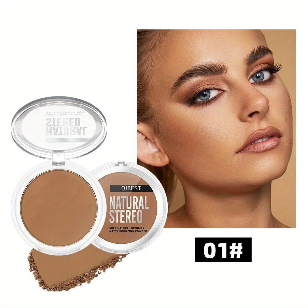 Matte Contouring Powder Nose Side Shadow Powder Face Highlighter Bronzers Contour Makeup Palette Illuminator Make-up Cosmetics Zpaxo 01