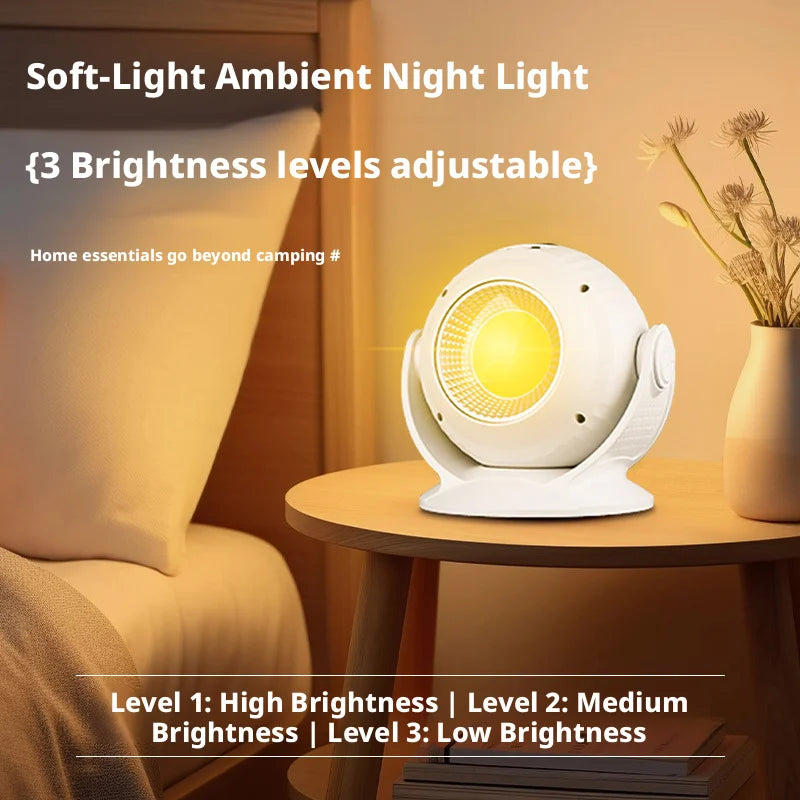 Rechargeable Camping Lantern – Aurora & Starry Sky Projector