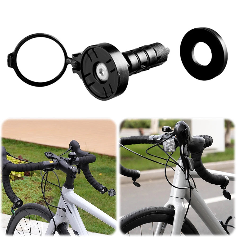 Cycling Handlebar Convex Mirror Adjustable Rotate Riding End Rearview Zpaxo