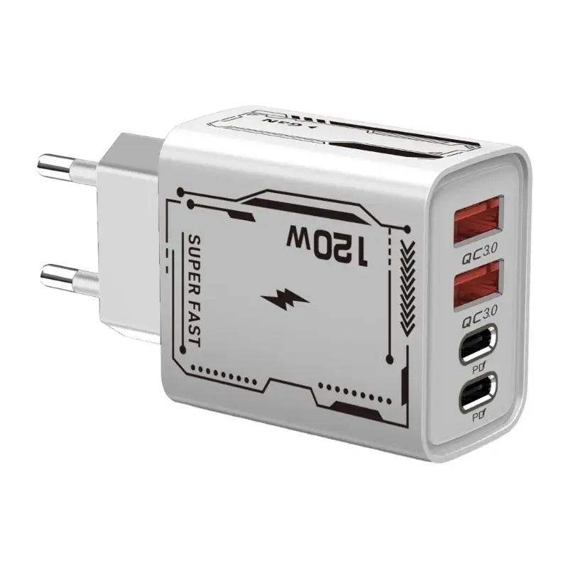 652F European Certifieds 120W Fast Two PD Port Smartphones Laptops Zpaxo White China Mainland