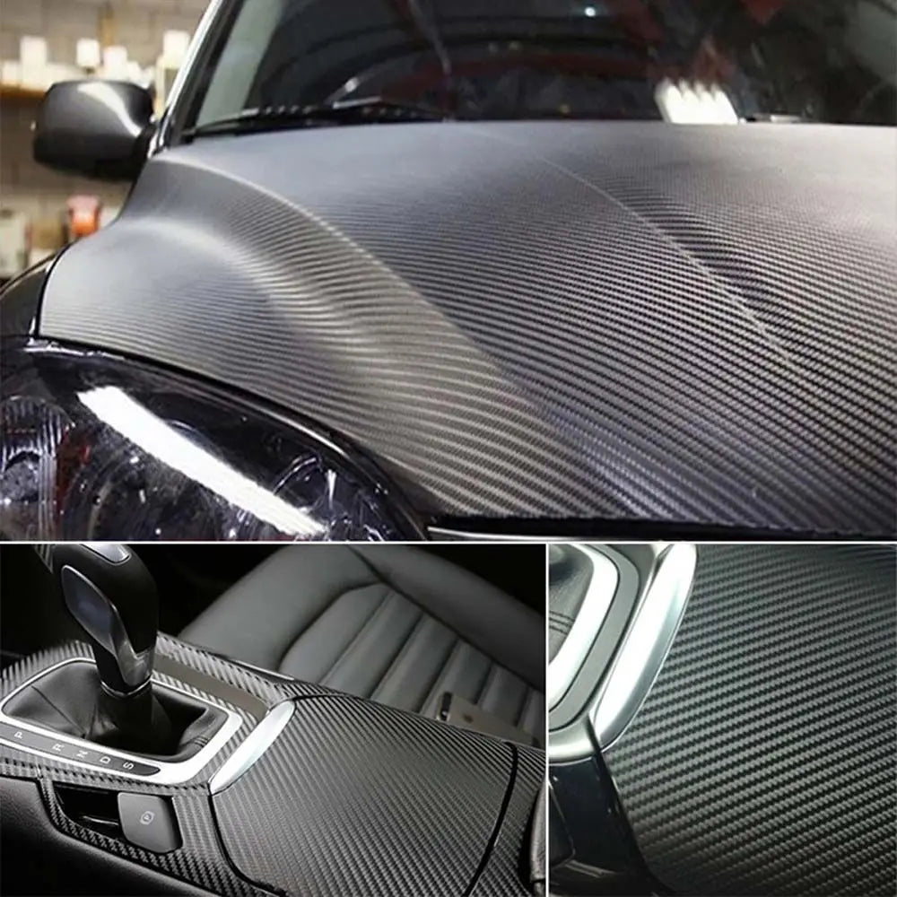 Wrap Sheet Roll Film 3D Car Carbon Fiber Vinyl Decal Sticker Zpaxo