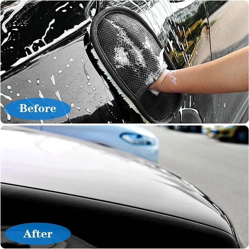 Microfibre Car Wash Mitt Gloves – 1/3/5/10 Pack | Auto & Home
