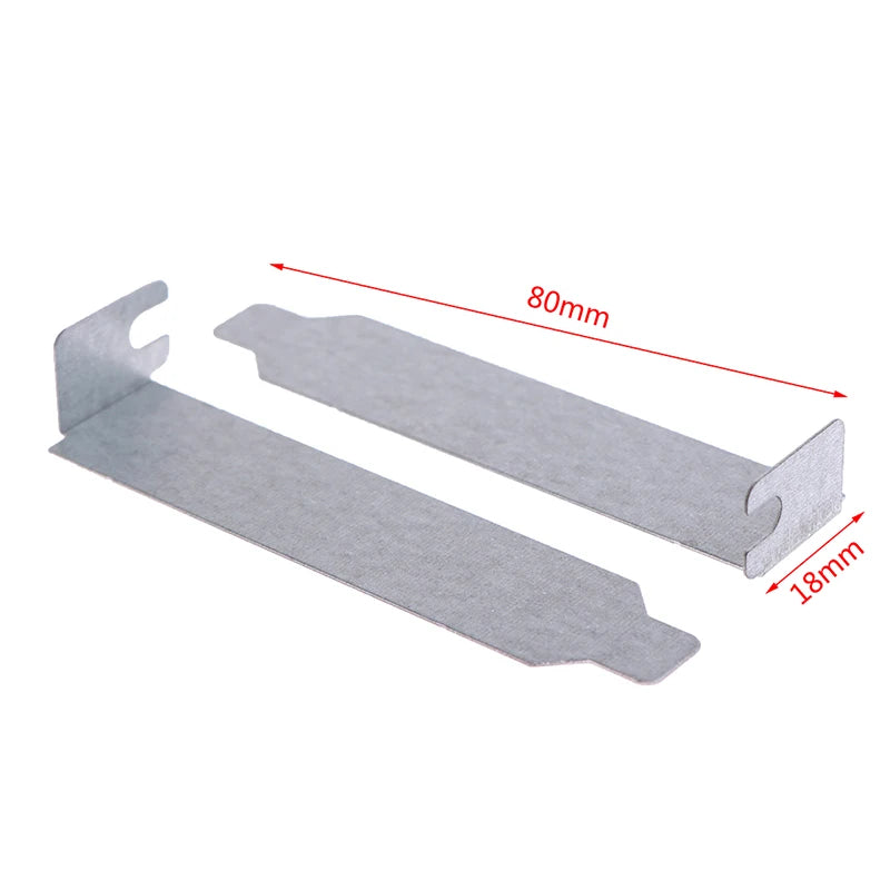 5-Pack PCI Slot Cover Blanks – 8cm Silver Metal Dust Shields PC Case Accessory Zpaxo