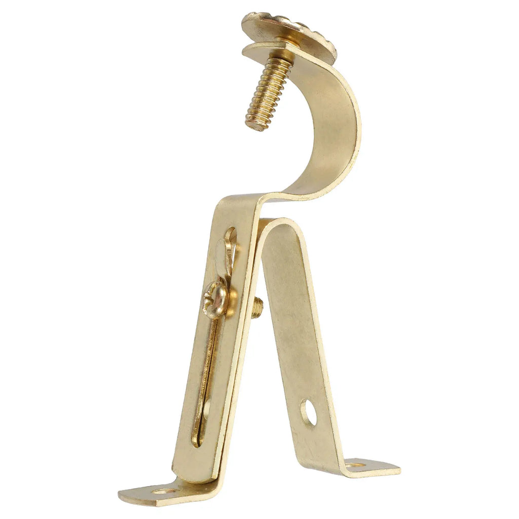 Single Adjustable Curtain Rod Bracket Heavy Duty Iron Wall Mount