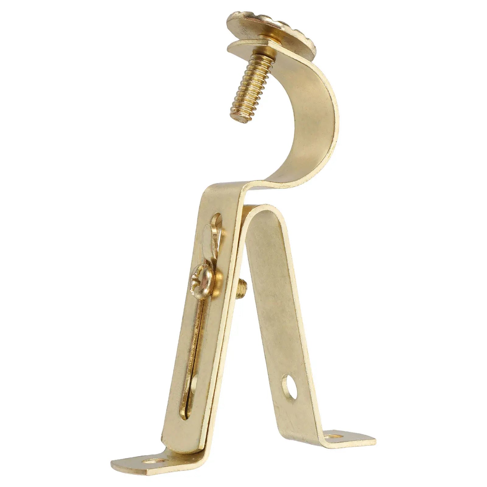 Single Adjustable Curtain Rod Bracket Heavy Duty Iron Wall Mount