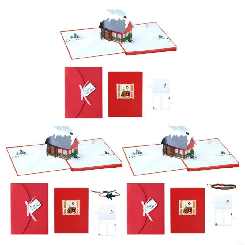 Glowing Christmas Card LED Light Handmade Greeting Kid