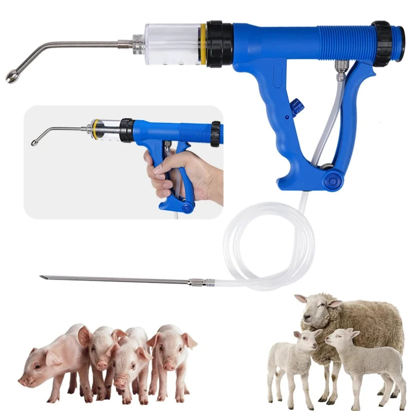 Veterinary Drench Gun 10–50ml | Livestock Dosing Device Veterinary Drench Gun Zpaxo