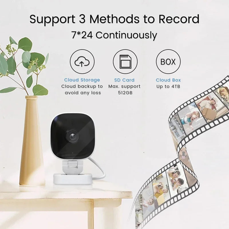 4K Mini Security Camera IP65 Waterproof Full Night Vision Motion
