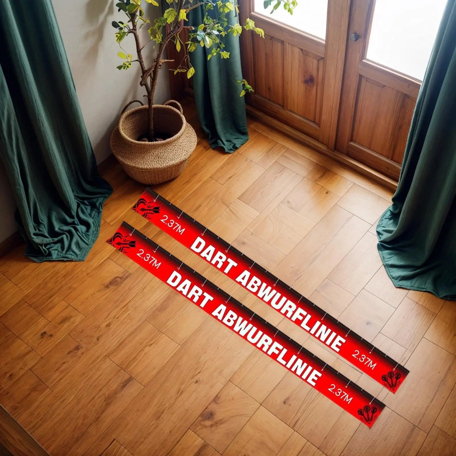 Repositionable Dart Throw Line Floor Sticker Tape Non Slip Oche Game
