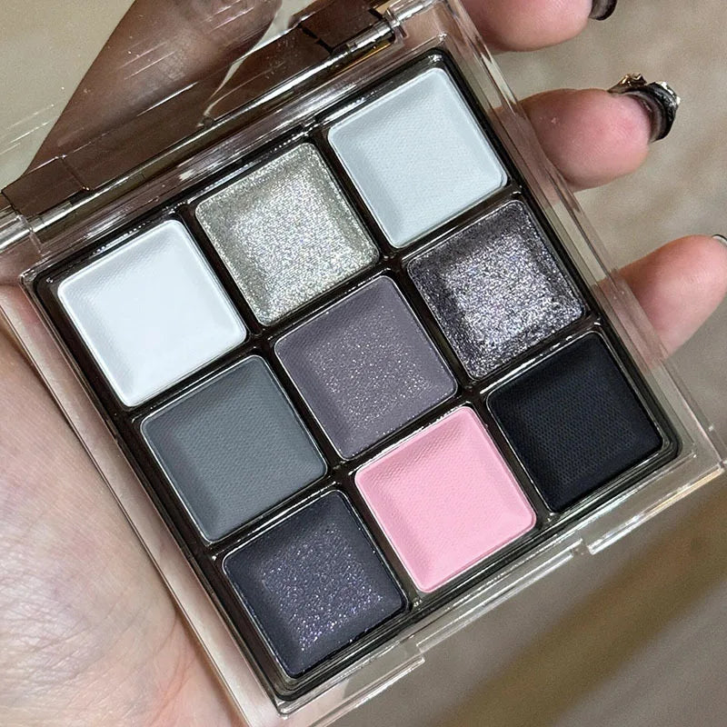 Black Pink Smoky Eye Shadow Palette Pearlescent Matte Chocolate Eyeshadow Palette Long Lasting Eyes Base Shade Powder Cosmetics Zpaxo 04