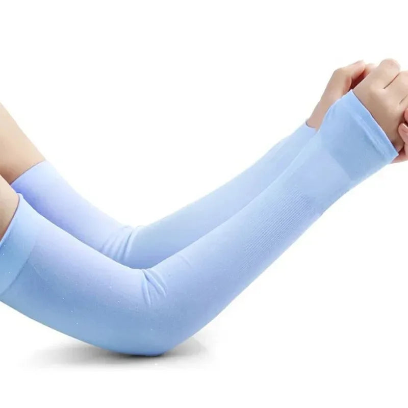 Ice Silk UV Protection Arm Sleeves – Unisex Summer Cycling