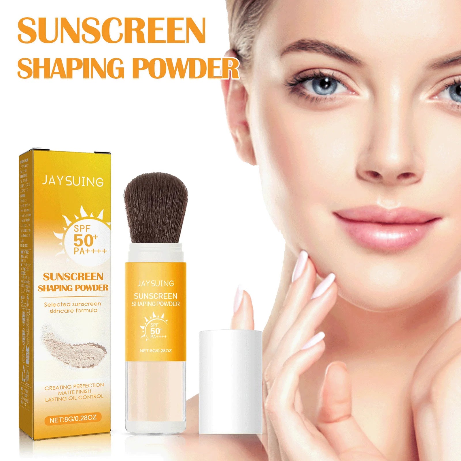 Jaysuing SPF 50 Sunscreen Loose Setting Powder – Oil Control Matte Sunscreen Setting Powder Zpaxo