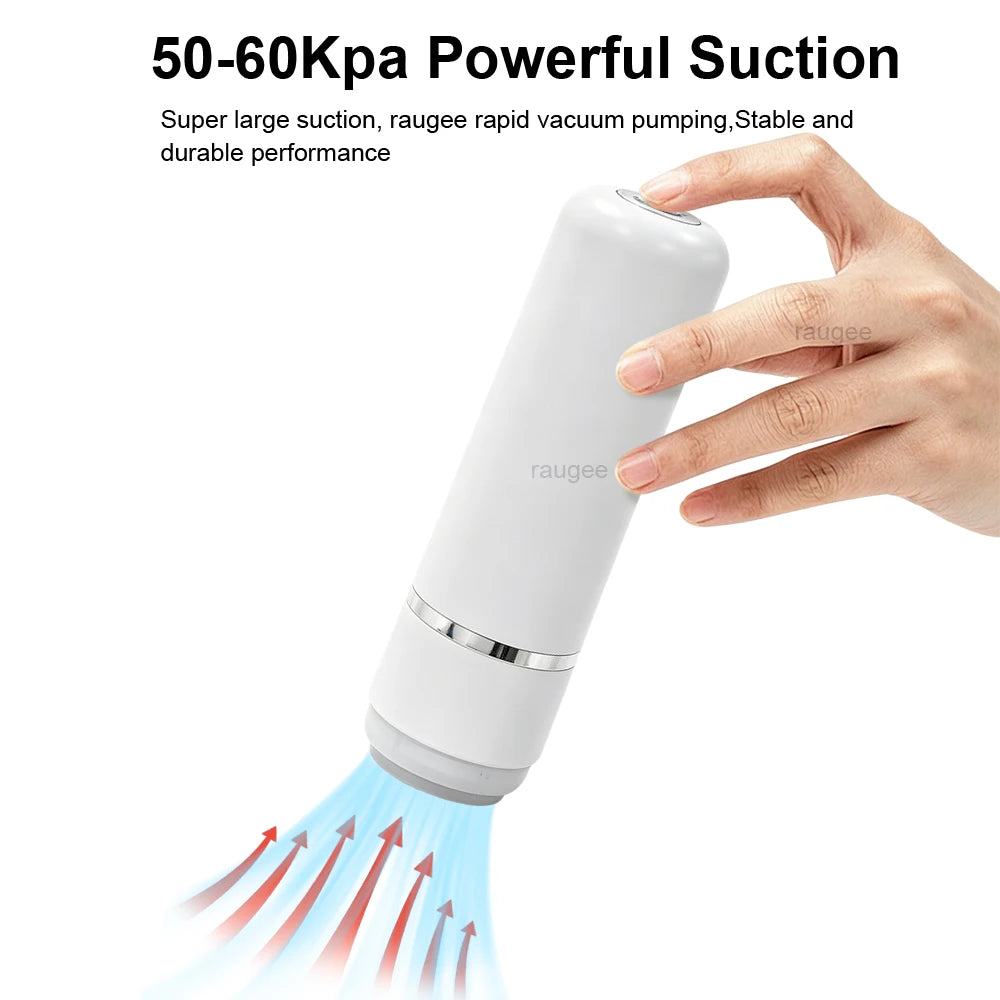 Vacuum Sealer Pump Mini Electric Air Rechargeable Handheld Food