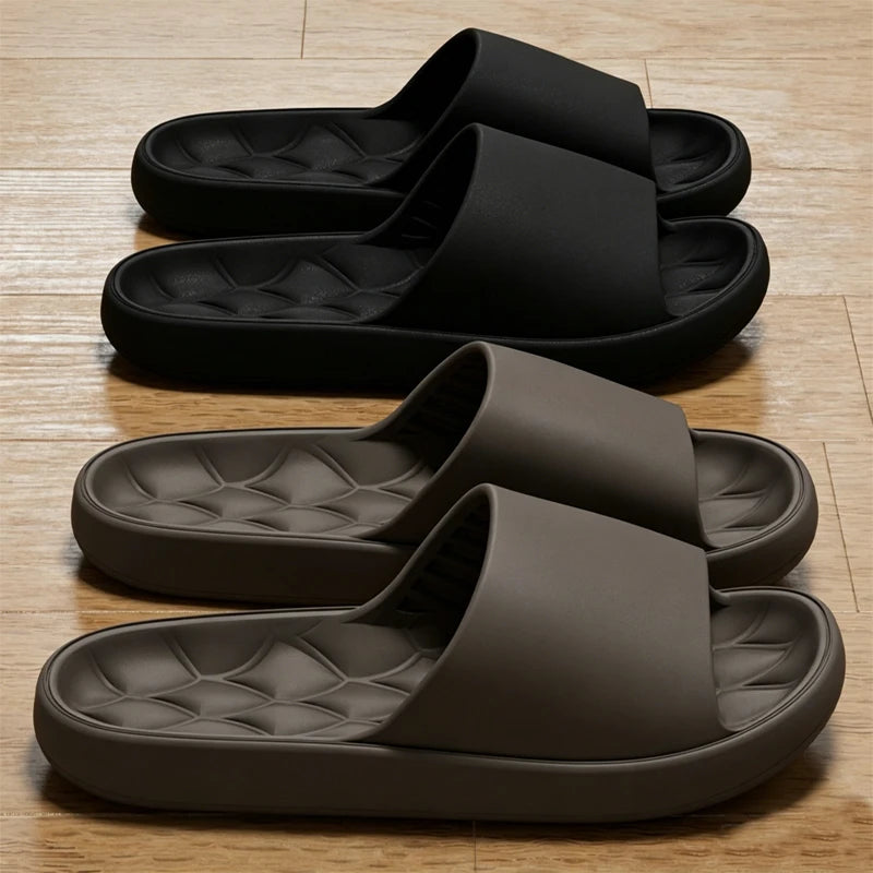 Fashion Men Slippers Summer Flat Lightweight EVA Home Bathroom
