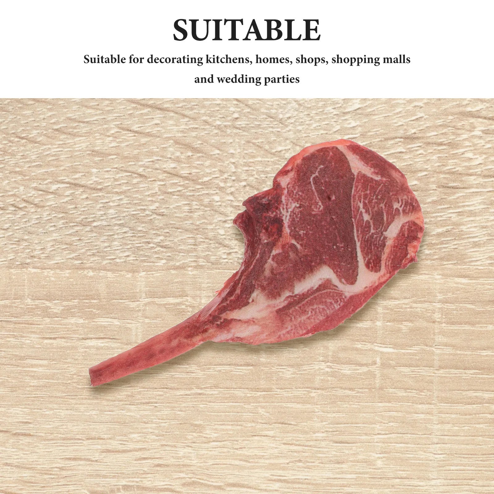 Artificial Steak Fake Fresh Meat Plastic Realistic Food Prop 6 29x2