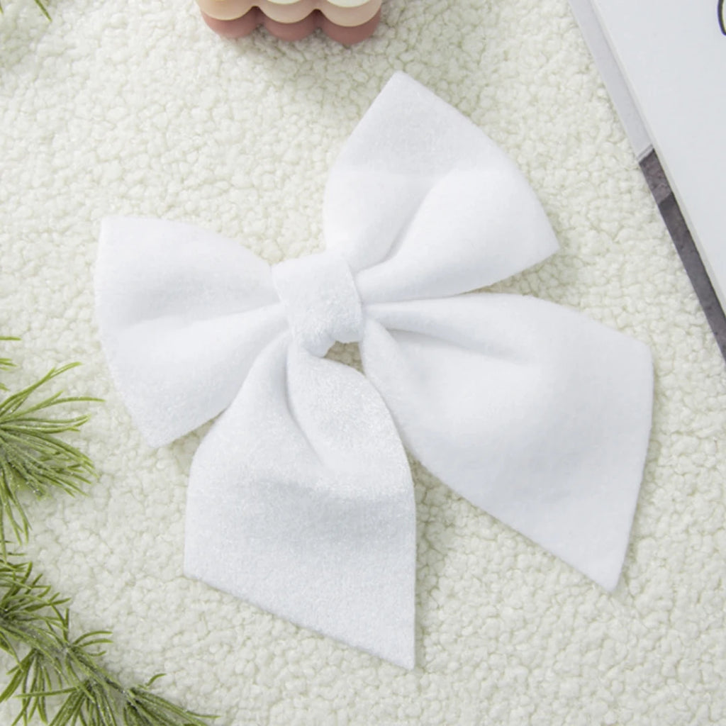 Velvet Christmas Bow Ornament – Pink, Green & White Tree Decor Christmas Bow Ornament Zpaxo