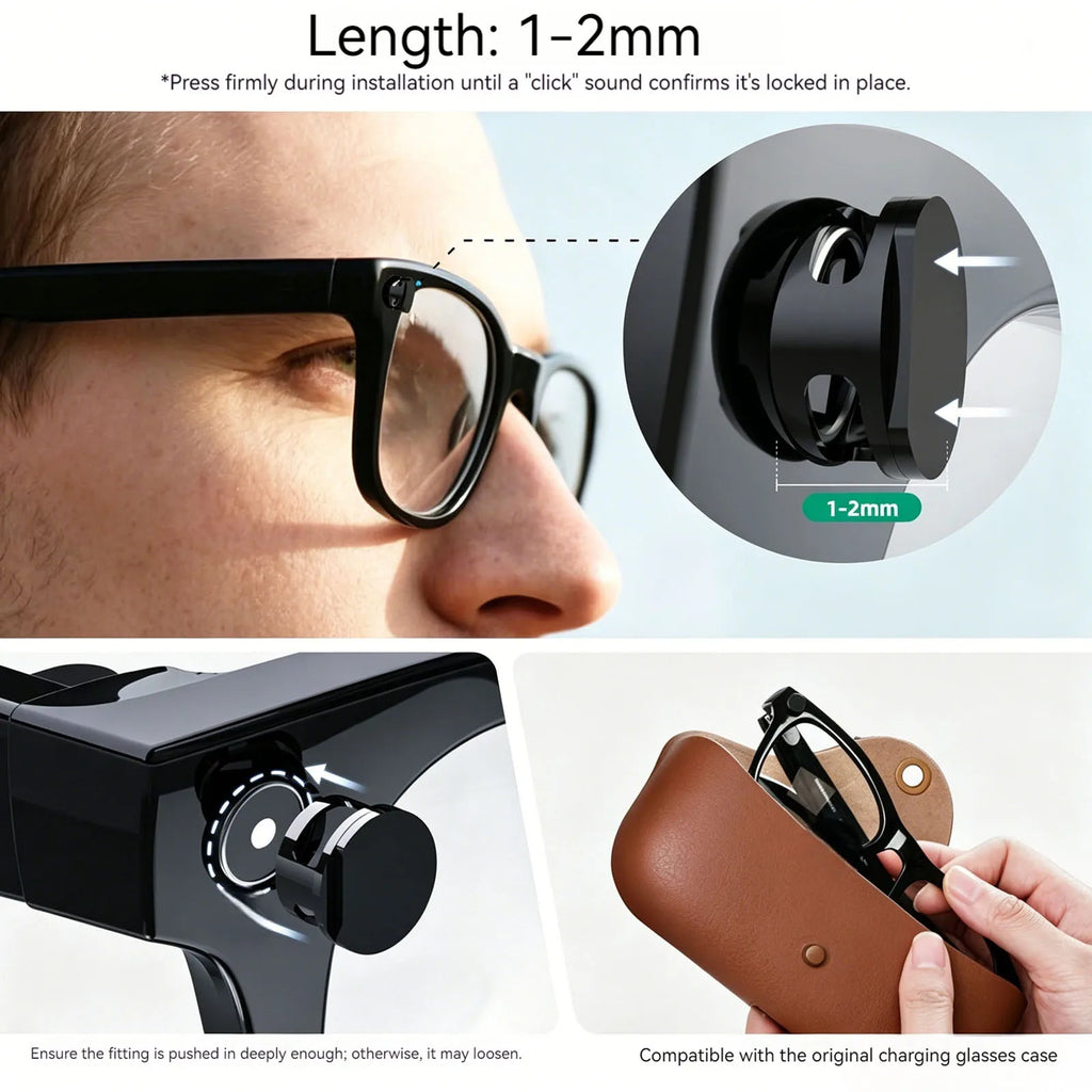 2 4 LED Light Block Cover Meta Glasses's Camera Lens Protect Smart