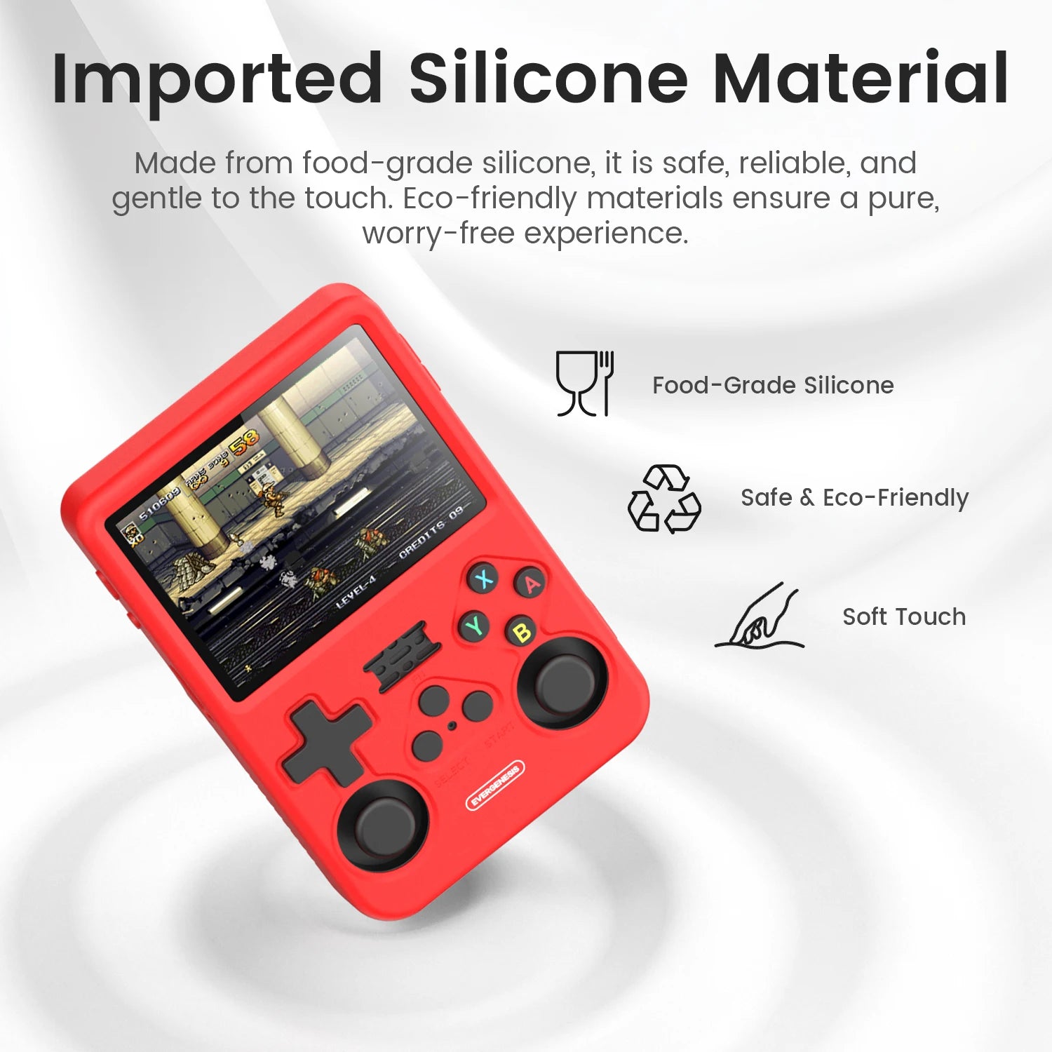 Full Protection Silicone Case for R36S - 360° Shockproof Cover Anti-Scratch Anti-Slip Soft Shell with Raised Bezel & Storage Box Zpaxo