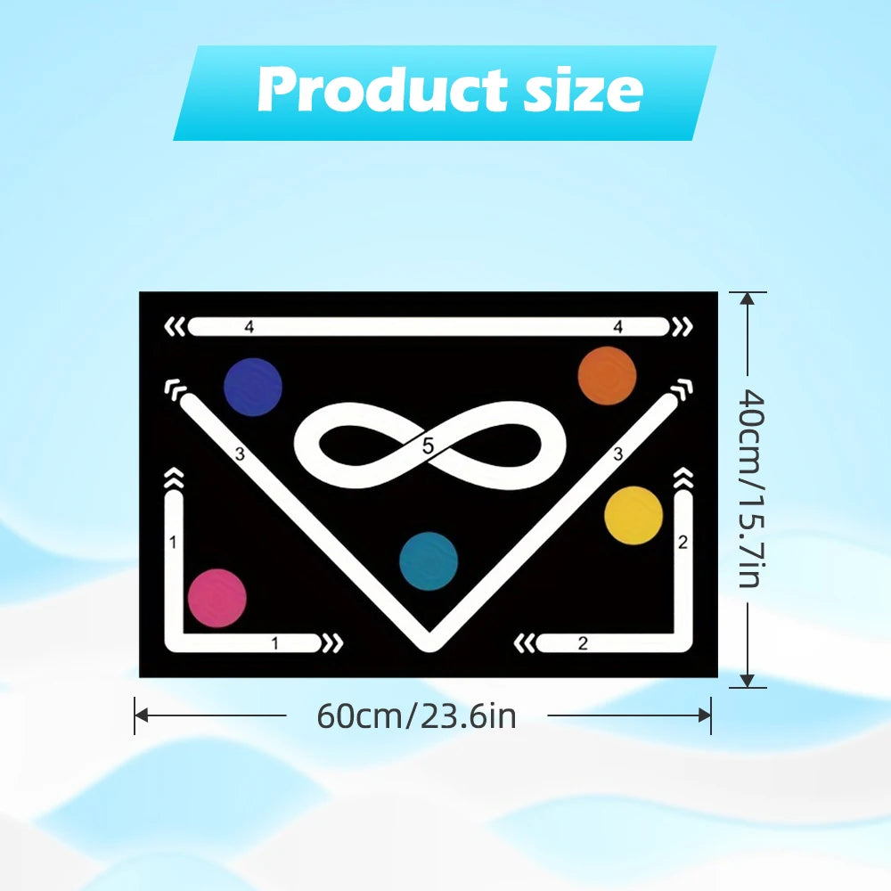 Soccer Ball Control Training Mat – Digital Guidance & Rubber Base