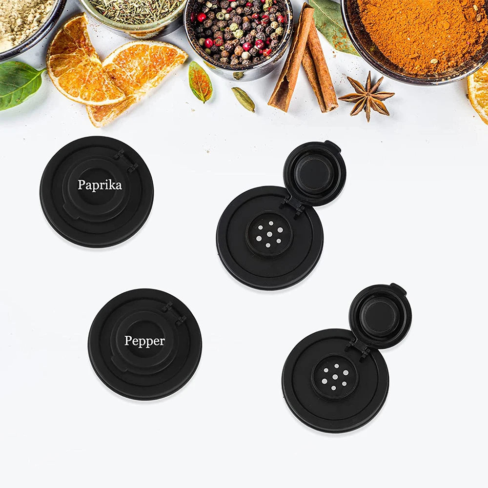 Salt and Pepper Shaker Mini Plastic Pepper Shakers with Sealed Lids Seasoning Dispenser Bottle Container for Home Outdoors Zpaxo