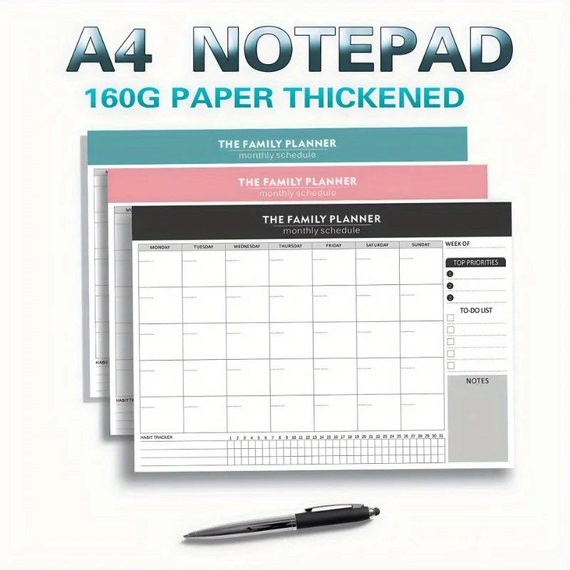 English Planner Pad Simplify Work Life Productivity Notebook Task