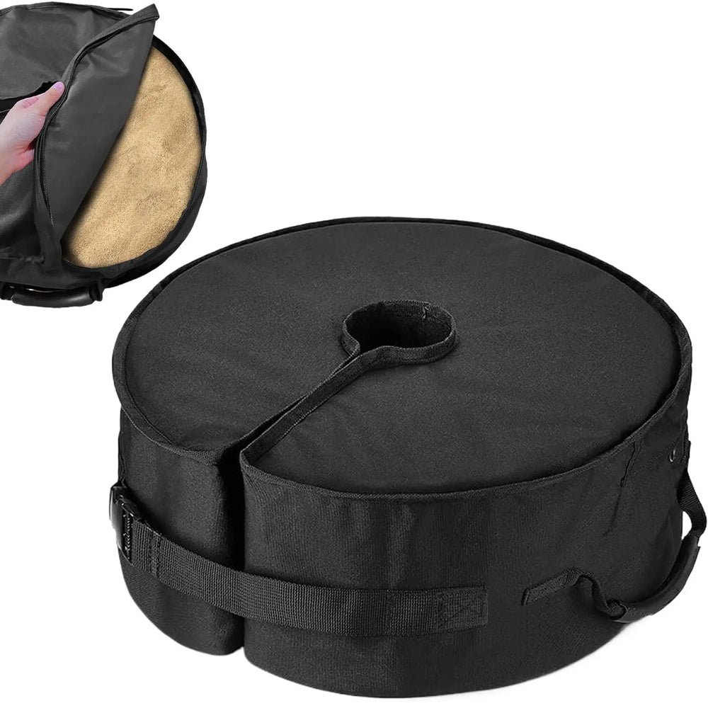Heavy Duty Waterproof Round Umbrella Weight Bag Fillable Sandbag