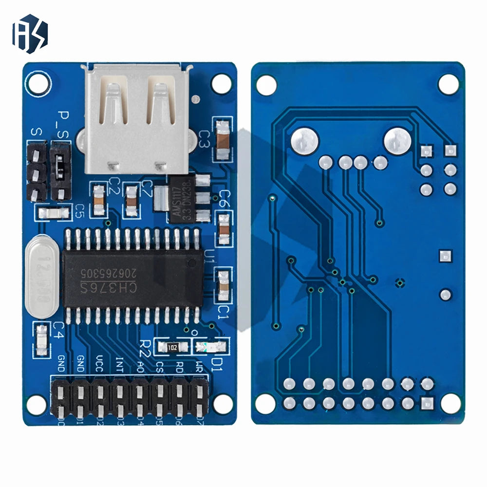 CH376 CH376S USB Host Controller Module U Disk Read Write Control Zpaxo
