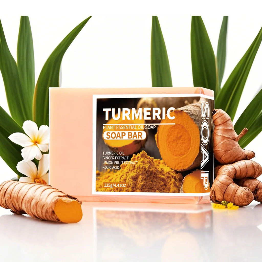 Turmeric & Lemon Essential Oil Handmade Soap 140g – Face & Body Handmade Soap Bar Zpaxo