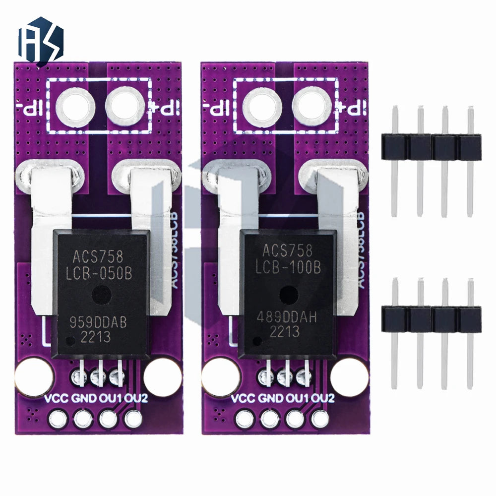 ACS758 Hall-effect Current Sensor Module ACS758LCB-050B 100B-PFF-T Zpaxo