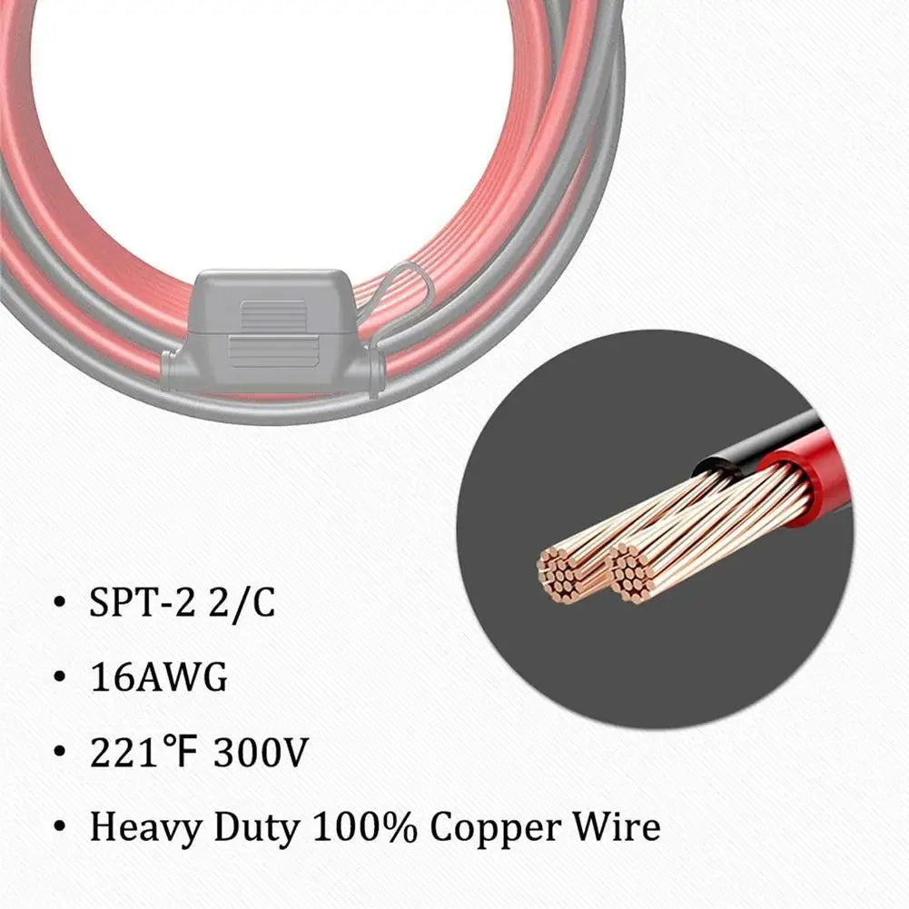 12V Motorcycle Battery to SAE Quick Disconnect Cable – 15A Fuse Battery Charger Cable Zpaxo