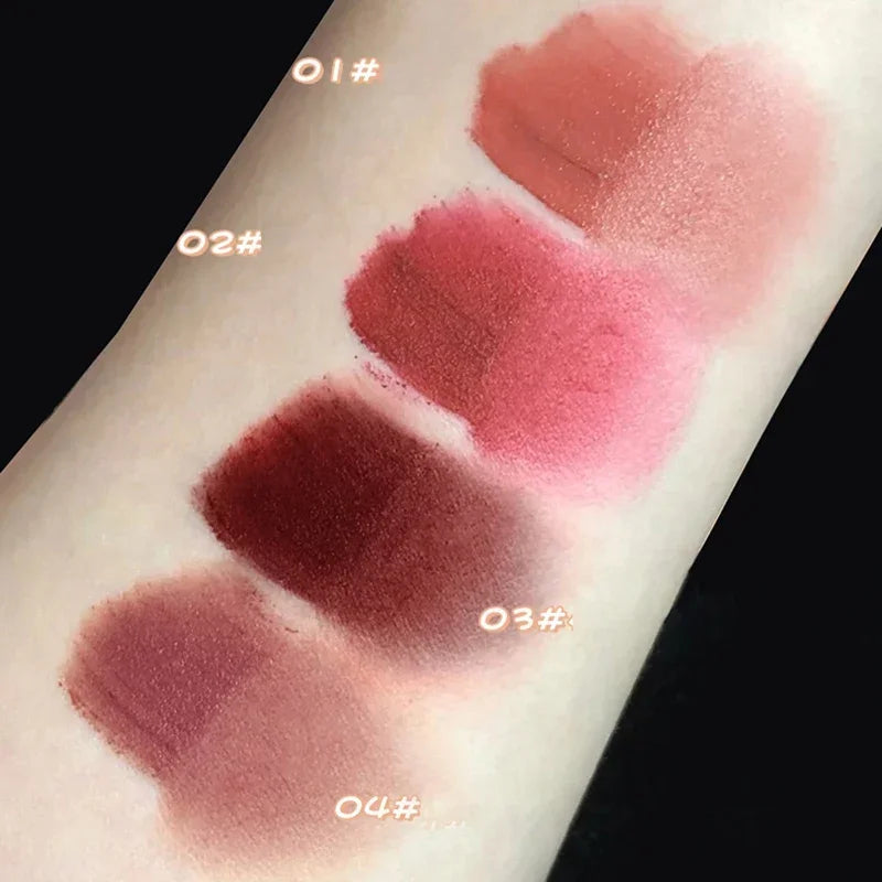 Girl's Velvet Matte Lipstick Blush Waterproof Long Lasting Cute Bear Lipgloss Non-Stick Cup Makeup Lip Tint Mud Cosmetic Makeup Zpaxo