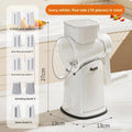 Multifunctional Kitchen Vegetable Slicer Tool Home Use Potato Thread Grater Roller Cutter Machine Easy to Clean Durable Zpaxo WHITE-5 Blades