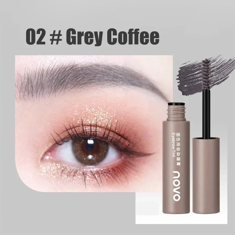4 Color Liquid Dyeing Eyebrow Cream Coffee Brown Eyebrow Enhancers Cream Long Lasting Waterproof Natural Mascara Eye Brow Tinted Zpaxo 02