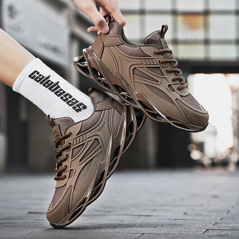Men's Casual Sneakers Luxury Trainer Shoes Breathable Race Running