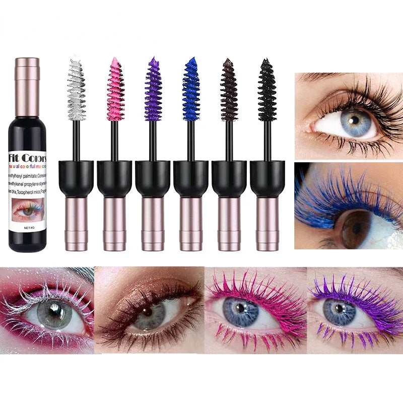 Colorful Eyelash Mascara Eyelashes Extension Curling Lengthen White