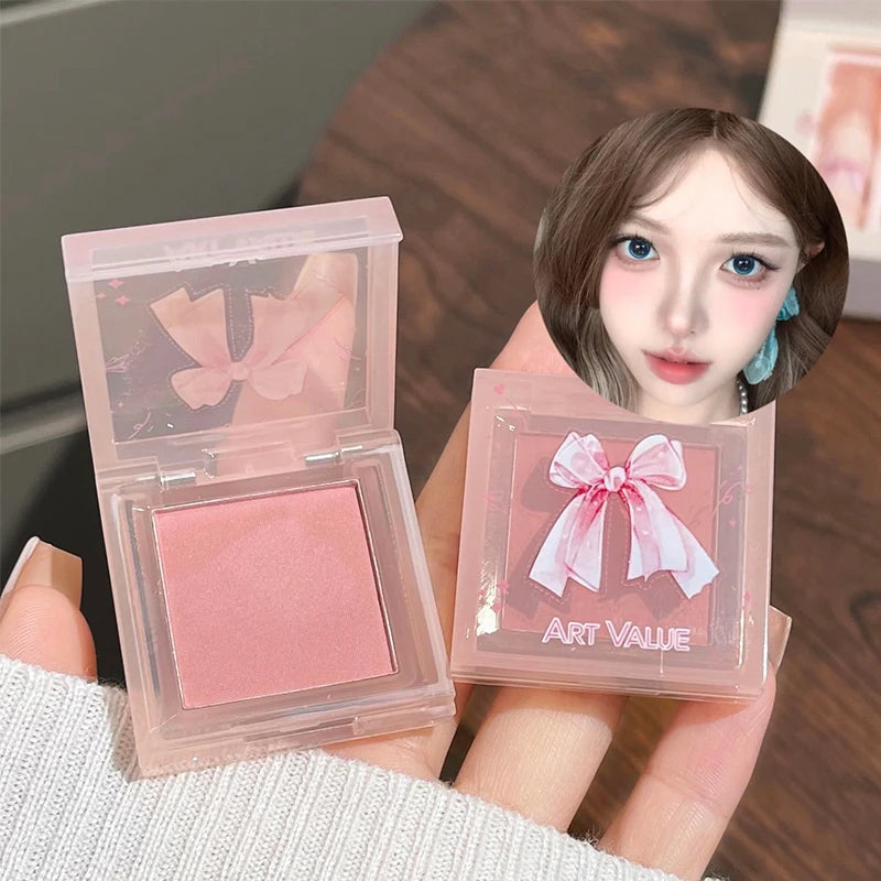 4-pack Lip Gloss 1-pack Powder Blusher Cosmetics Light Silky Texture
