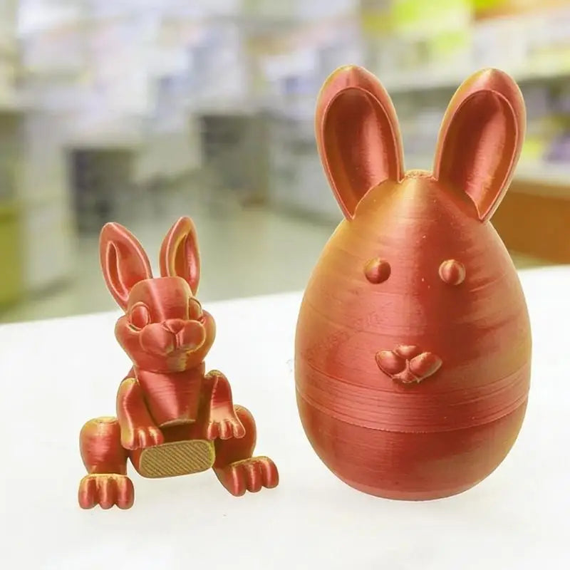 652F 3D Printed Rabbit Figurine And Decorative Box For Small Items Zpaxo