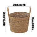 Wicker Rattan Straw Planter Basket – Home & Garden Decor Wicker Planter Basket Zpaxo 1PC