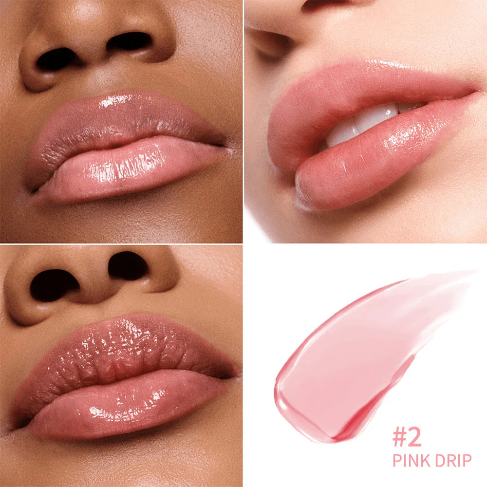 Lifter Glaze Oil Balm with Hyaluronic Acid and Hydrating Oil Blend Lip Balm with 24HRs of Smooth Moisturizing Shine Pink Makeup Zpaxo