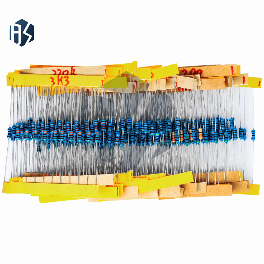 1 4W Metal Film Resistor Assortment 30 Values Each 10 1M Tolerance Zpaxo