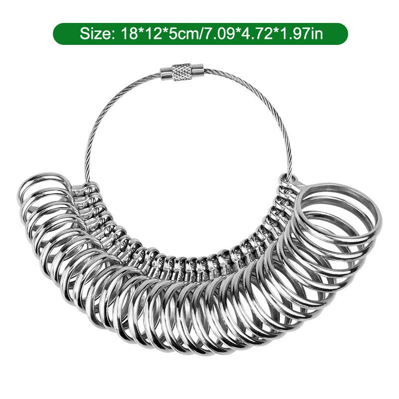 Finger Ruler Tool Jewellery Hand Grip Metal Ring Sizer UK Measurement Zpaxo one size