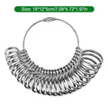 Finger Ruler Tool Jewellery Hand Grip Metal Ring Sizer UK Measurement Zpaxo one size
