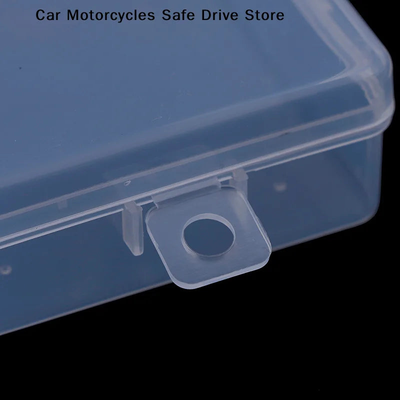 CM9cm Transparent Plastic Storage Box Clear Square Multipurpose