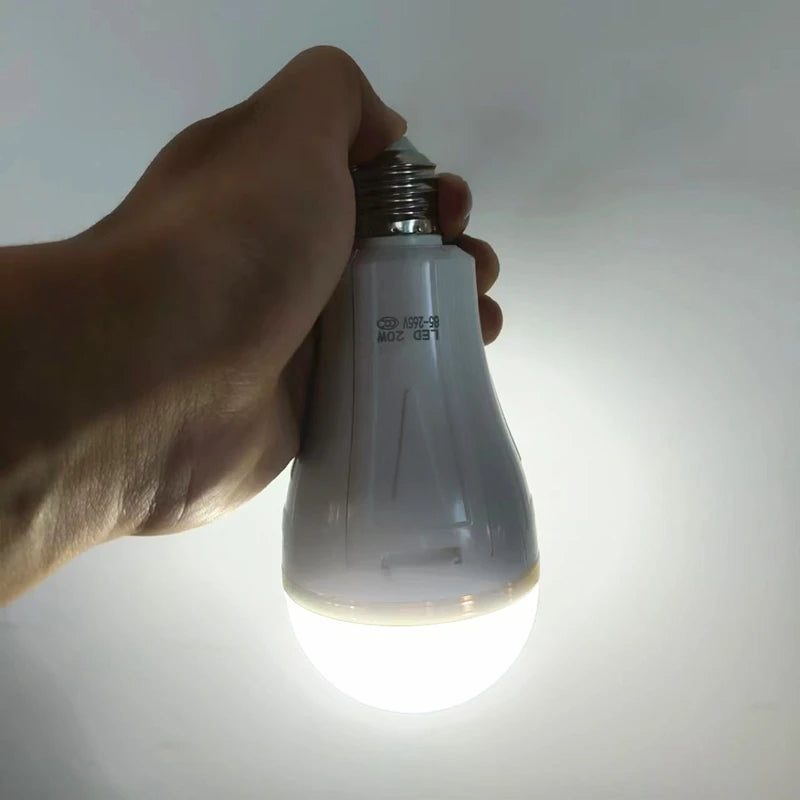 E27 Emergency LED Bulb – Built-In 18650 Battery, 85–265V Emergency LED Bulb Zpaxo
